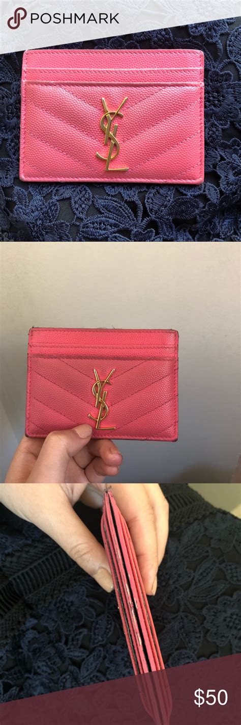 ysl hot pink|ysl pink cardholder.